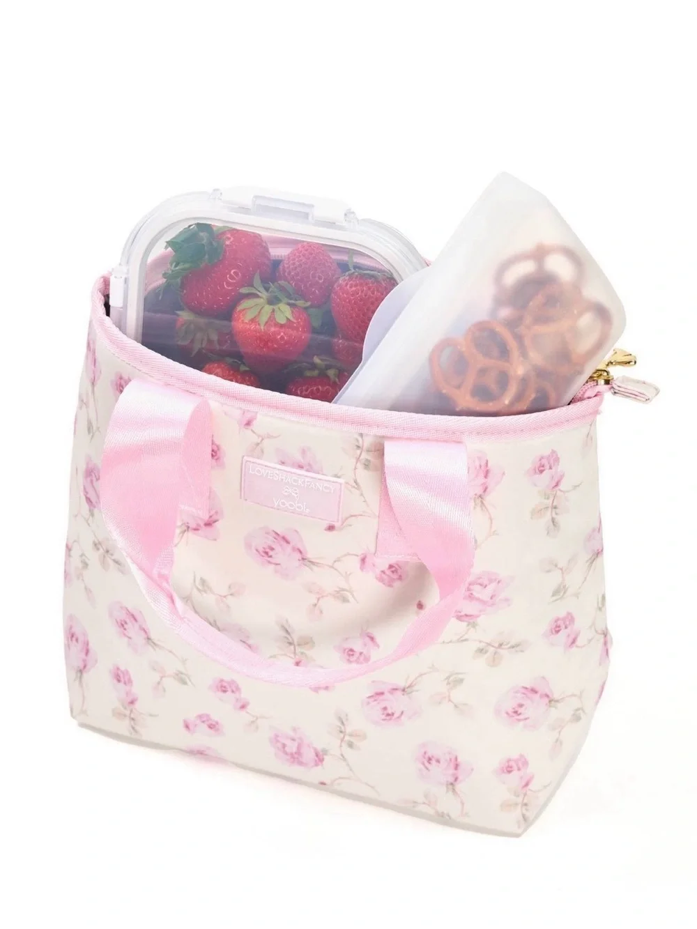 NWT LoveShackFancy x Target Yoobi Backpack & Lunch Bag Bundle Ribbon Rosa